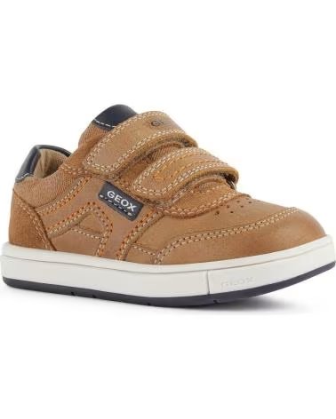 GEOX B2543A B TROTTOLA KARAMELL UND MARINEBLAU C5GF4 CARAMEL-NAVY