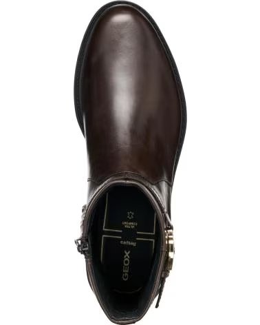 LEDERSTIEFELETTEN D56TGA 000AA D WALK PLEASURE C6024 DK COFFEE