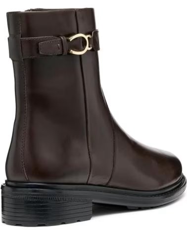 LEDERSTIEFELETTEN D56TGA 000AA D WALK PLEASURE C6024 DK COFFEE