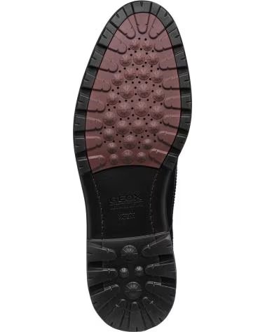GEOX U WALK PLEASURE C SCARPE ELEGANTI IN PELLE DA UOMO C9999 BLACK