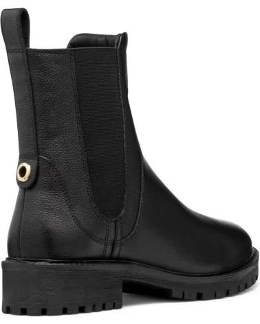 GEOX D56FTA 00046 D HOARA C9999 STIVALETTI CHELSEA IN PELLE BLACK