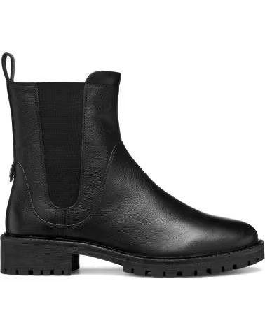 GEOX D56FTA 00046 D HOARA C9999 STIVALETTI CHELSEA IN PELLE BLACK