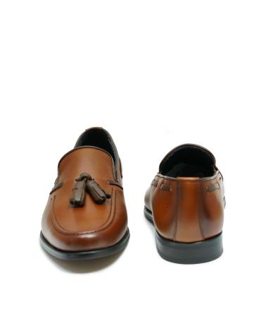 BAERCHI 1152 MOKASSINS - LEDER HELLBRAUN MIT QUASTEN CUERO