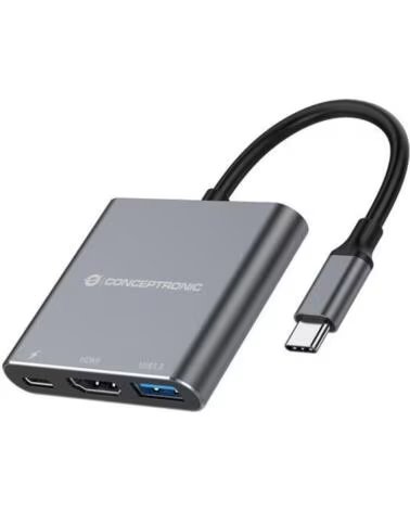 CONCEPTRONIC Hub usb tipo c donn18g 1 x hdmi - 1 x usb 3 0 - 1 x usb tipo c - 100w