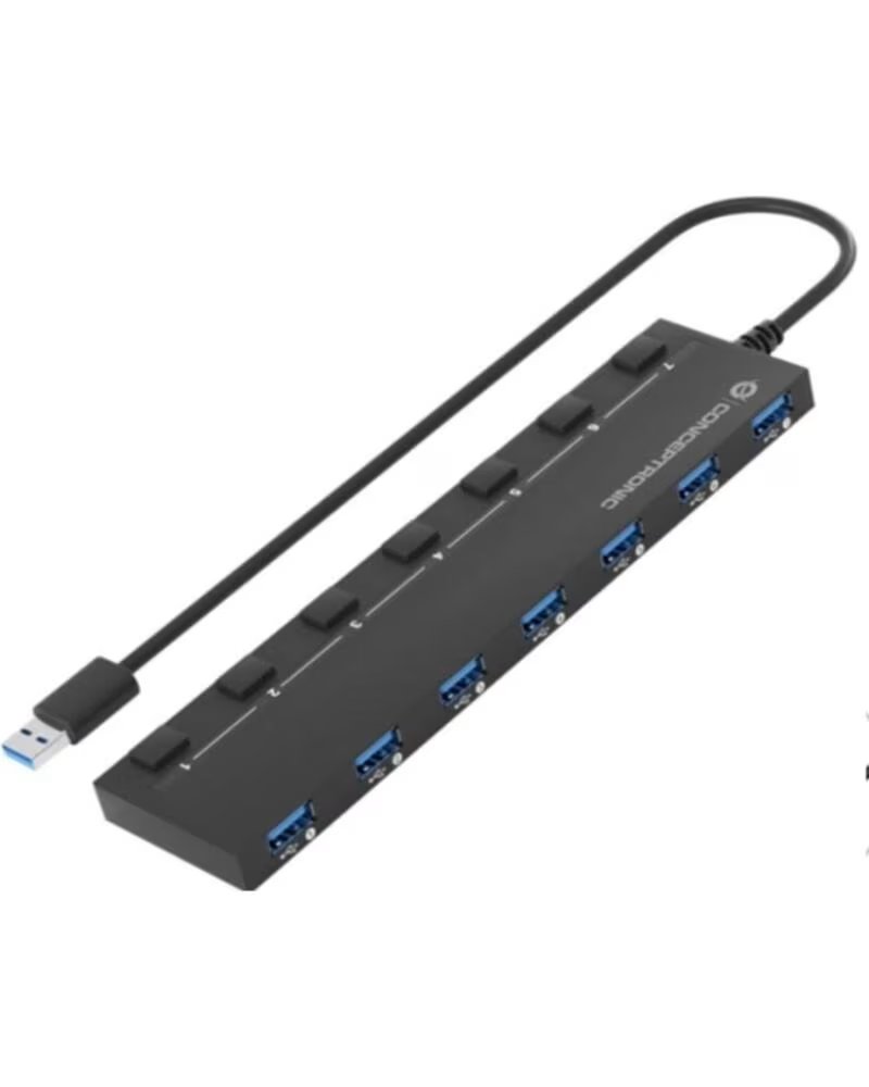 CONCEPTRONIC Hub usb 3 2 hubbies19bp 7 puertos