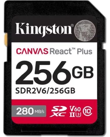 KINGSTON Tarjeta memoria sdxc 256gb canvas react plus uhs - ii clase 10
