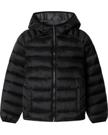 PEPE JEANS MANTEAU À CAPUCHE GARÇON NOIR NEGRO