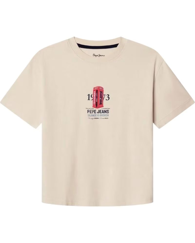 PEPE JEANS KURZARM-T-SHIRT FÜR JUNGEN BLANCO