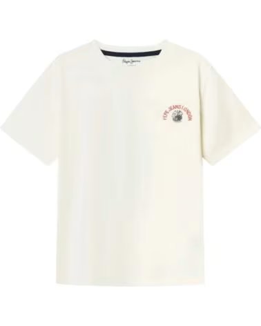 PEPE JEANS T-SHIRT ENFANT MANCHES COURTES IMPRIMÉ BLANCO