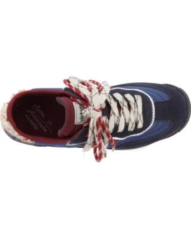 VICTORIA SNEAKERS SATURNO CROSTA DI CUOIO E NYLON 1158115 BLU MARINO AZUL