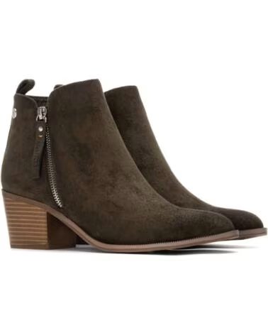 REFRESH 173180 KAKI STIEFELETTEN MIT ABSATZ