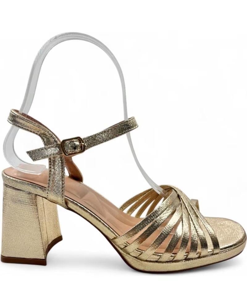 TIMBOS 133731 SANDALI CON TACCO DA DONNA PER FESTE AMARILLO