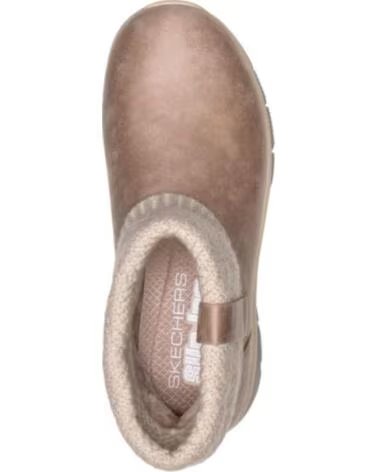 SKECHERS FLACHE DAMEN STIEFELETTEN EASY GOING - COZY WEATHER 4 TAUPE MARRóN