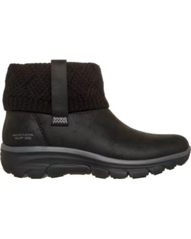 SKECHERS STIVALETTI BASSI DONNA EASY GOING - COZY WEATHER 4 NERO NEGRO