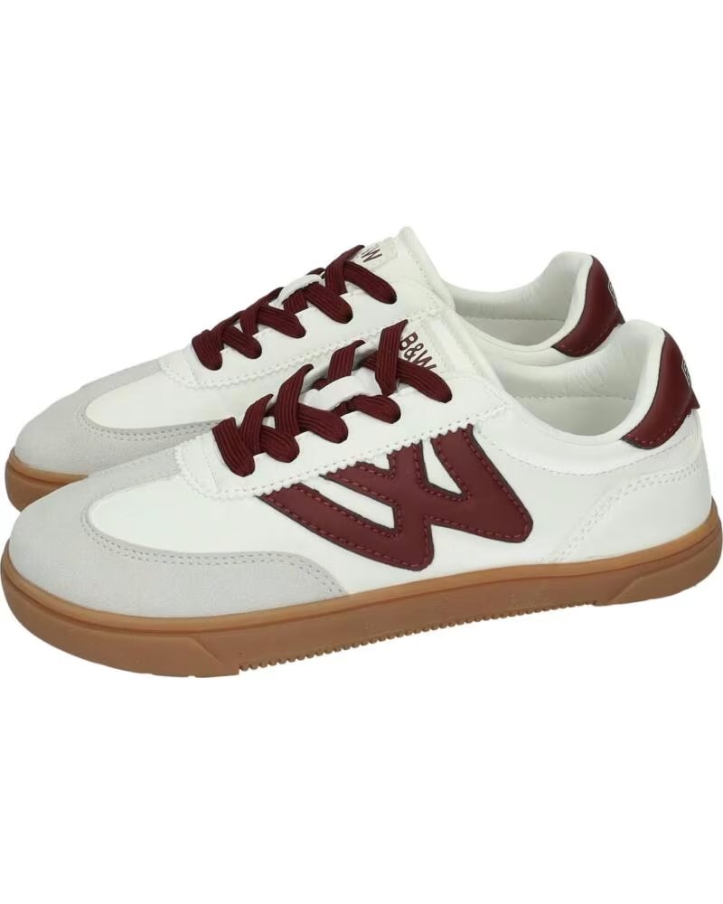 BASKETS CASUAL BW BREAK WALK BWSH401019 BLANC BLANCO
