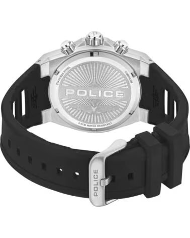 RELÓGIO MASCULINO POLICE PEWGQ0054301M DE QUARTZO COM PULSEIRA DE BORRACHA NEGRO