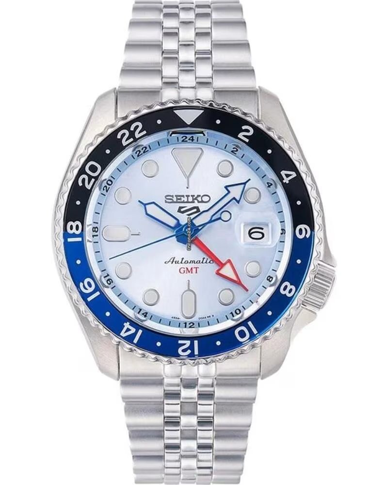 RELÓGIO SEIKO 5 SPORTS GMT SSK029K1 AUTOMÁTICO AÇO INOXIDÁVEL CINZA GRIS