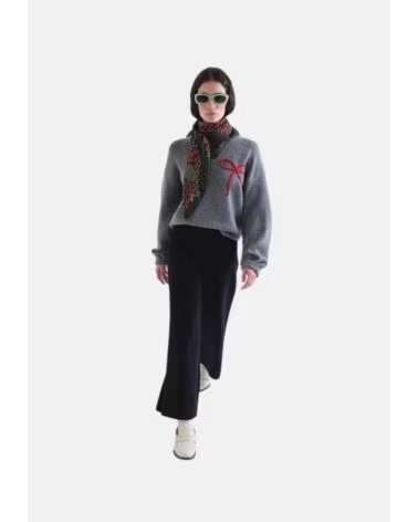 COMPAIA FANTASTICA PANTALONI IN MAGLIA NERI NEGRO