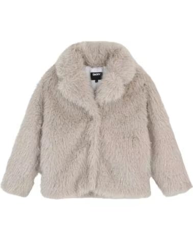 DKNY NINA KUNSTPELZMANTEL BEIG OSCURO