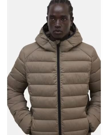 ECOALF HERREN STEPPJACKE MIT KAPUZE BRAUN MARRóN