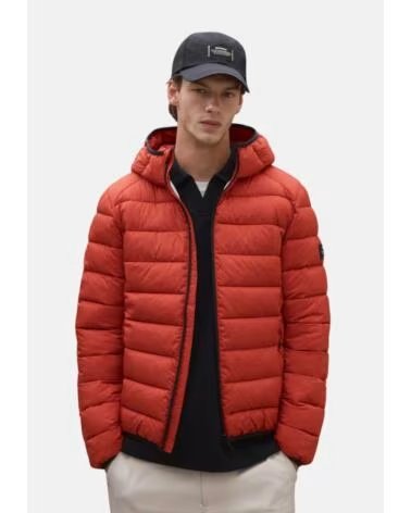 ECOALF GESTEPPTE HERRENJACKE MIT KAPUZE NARANJA