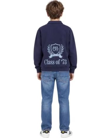 PEPE JEANS JUNGEN SWEATSHIRT MIT HALBEM REISSVERSCHLUSS UND POLOKRAGEN BLAU AZUL