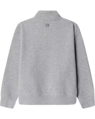 PEPE JEANS SWEAT-SHIRT ENFANT GRIS DEMI-ZIP