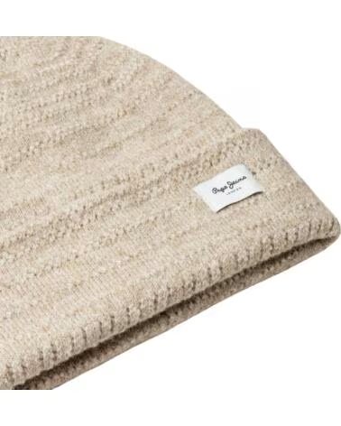PEPE JEANS BERRETTO IN MAGLIA BEIGE