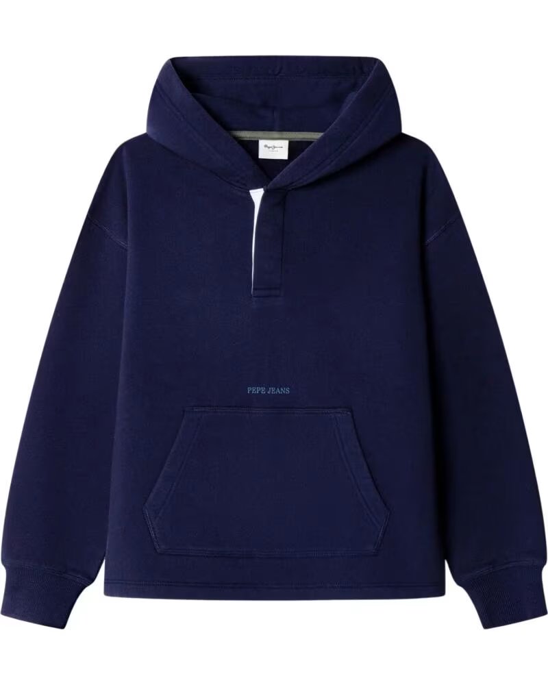 PEPE JEANS SWEAT À CAPUCHE ET POCHE KANGOUROU POUR GARÇON AZUL