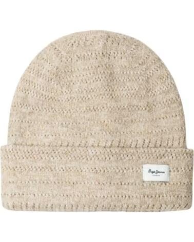 PEPE JEANS BERRETTO IN MAGLIA BEIGE