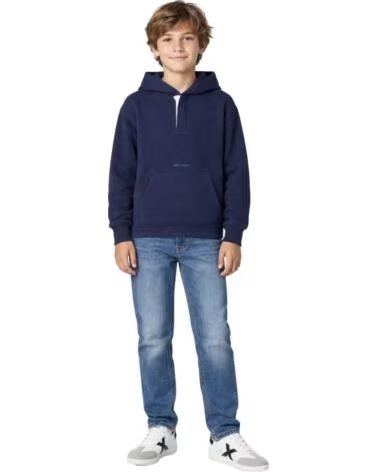 PEPE JEANS SWEAT À CAPUCHE ET POCHE KANGOUROU POUR GARÇON AZUL