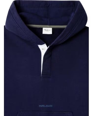 PEPE JEANS SWEAT À CAPUCHE ET POCHE KANGOUROU POUR GARÇON AZUL