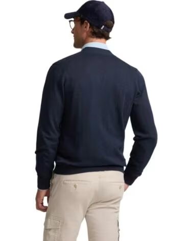 SILBON HERREN STRICKJACKE IN BLAU AZUL