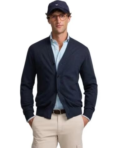 SILBON HERREN STRICKJACKE IN BLAU AZUL