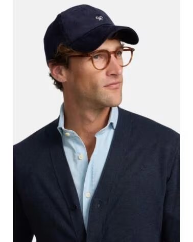 SILBON HERREN STRICKJACKE IN BLAU AZUL