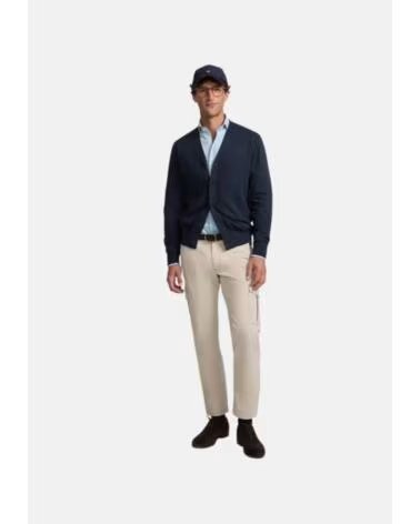 SILBON HERREN STRICKJACKE IN BLAU AZUL