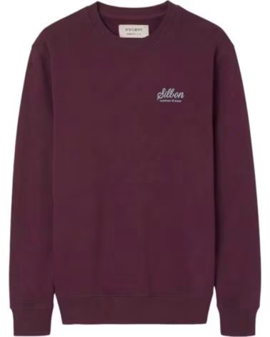 SUDADERA DE HOMBRE SILBON BURDEOS