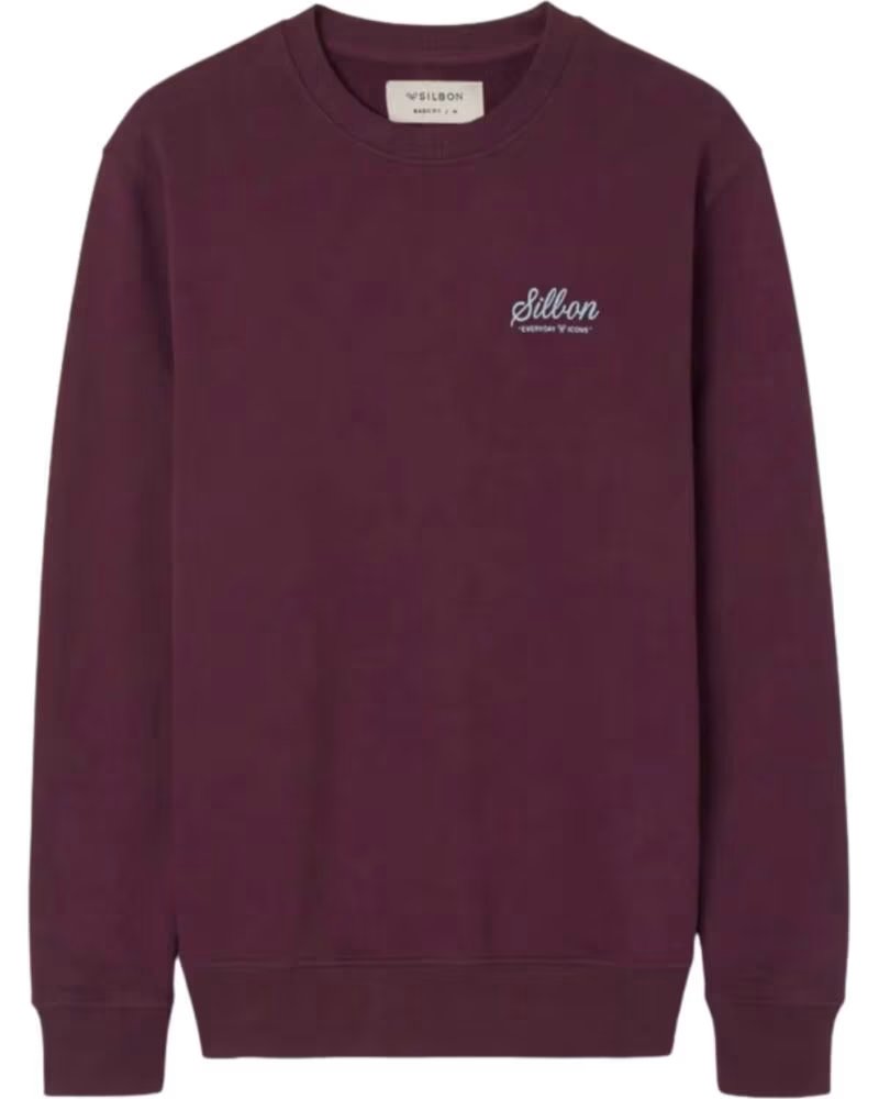 SUDADERA DE HOMBRE SILBON BURDEOS