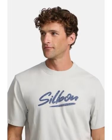 SILBON T-SHIRT MANCHES COURTES HOMME GRIS
