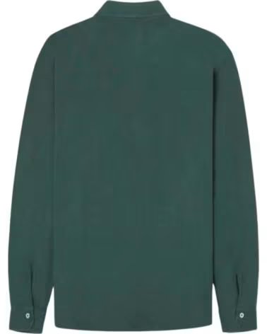 SILBON POLO MANGA LARGA CON FRANJA EN V VERDE