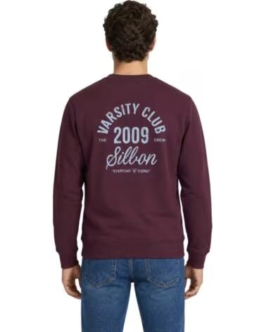 SUDADERA DE HOMBRE SILBON BURDEOS