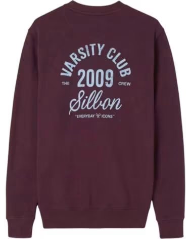 SUDADERA DE HOMBRE SILBON BURDEOS