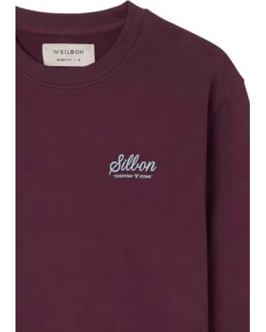 SUDADERA DE HOMBRE SILBON BURDEOS