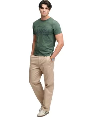SUPERDRY T-SHIRT MANCHES COURTES HOMME VERT VERDE