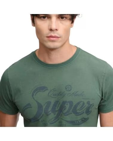 SUPERDRY T-SHIRT MANCHES COURTES HOMME VERT VERDE