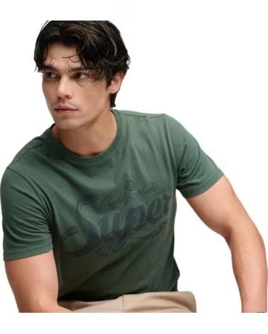 SUPERDRY T-SHIRT MANCHES COURTES HOMME VERT VERDE