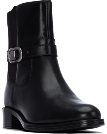 BOTAS CURTAS DE PELE CARMELA 164008 PRETAS NEGRO