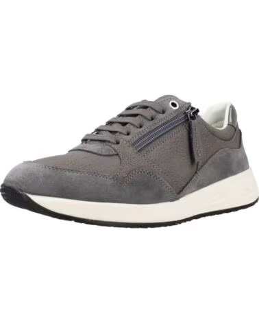 GEOX SNEAKERS IN PELLE D ILDE GRIGIO C9371