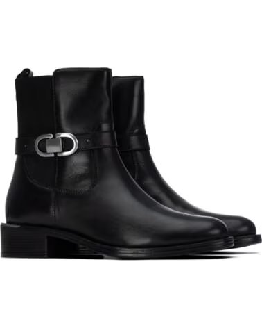 BOTAS CURTAS DE PELE CARMELA 164008 PRETAS NEGRO