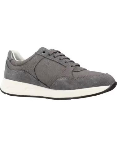 GEOX SNEAKERS IN PELLE D ILDE GRIGIO C9371
